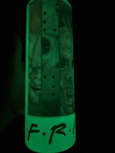 Horror friends glow in the dark tumbler 20 oz