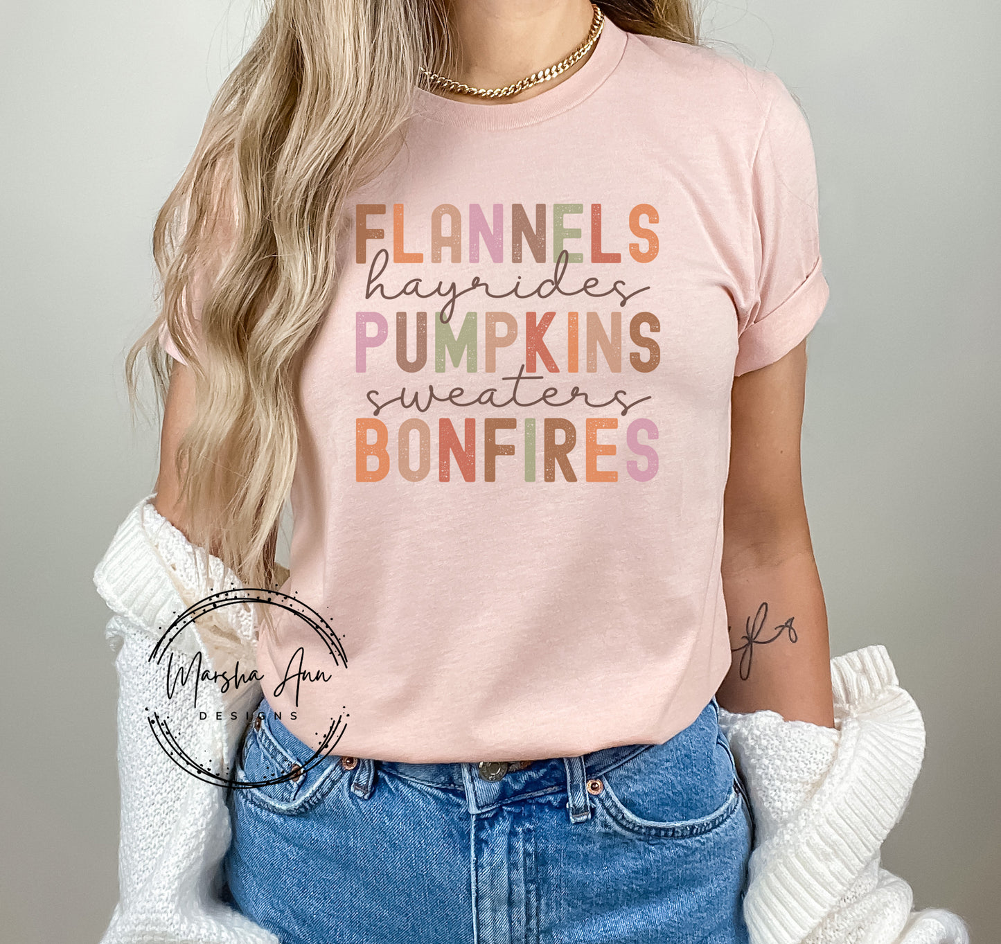 Flannels, Hayrides, Pumpkins, Sweaters, Bonfires Shirt