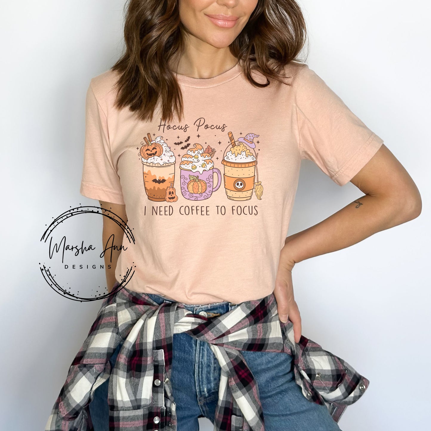 I Need Coffee to Focus Halloween Shirt