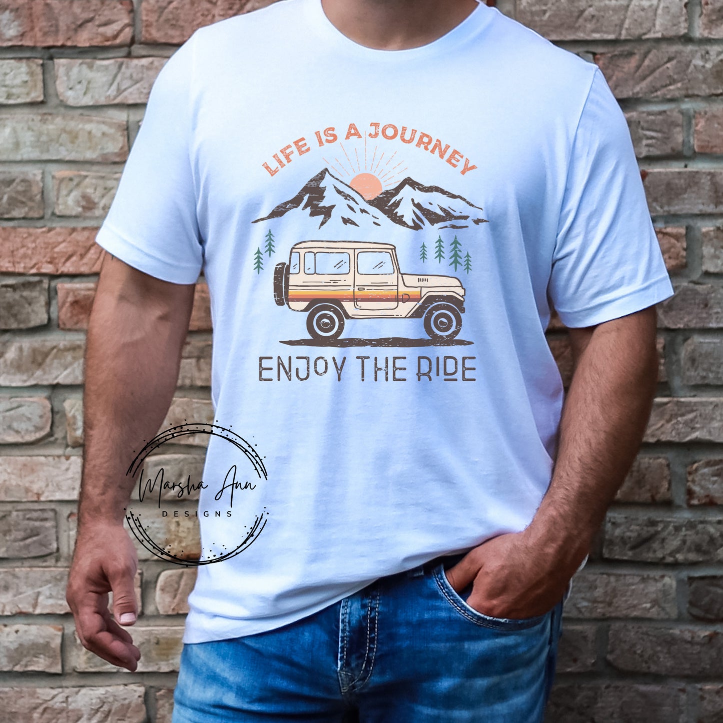 Life is a journey enjoy the ride - Distressed design