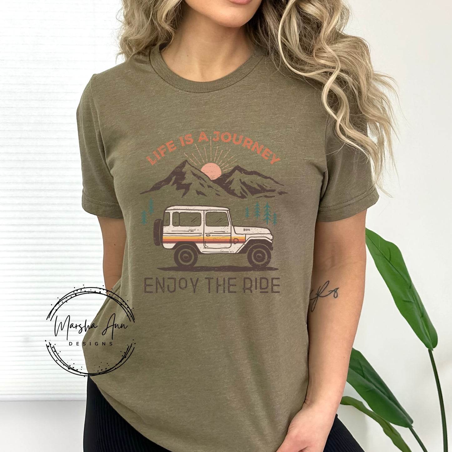 Life is a journey enjoy the ride - Distressed design