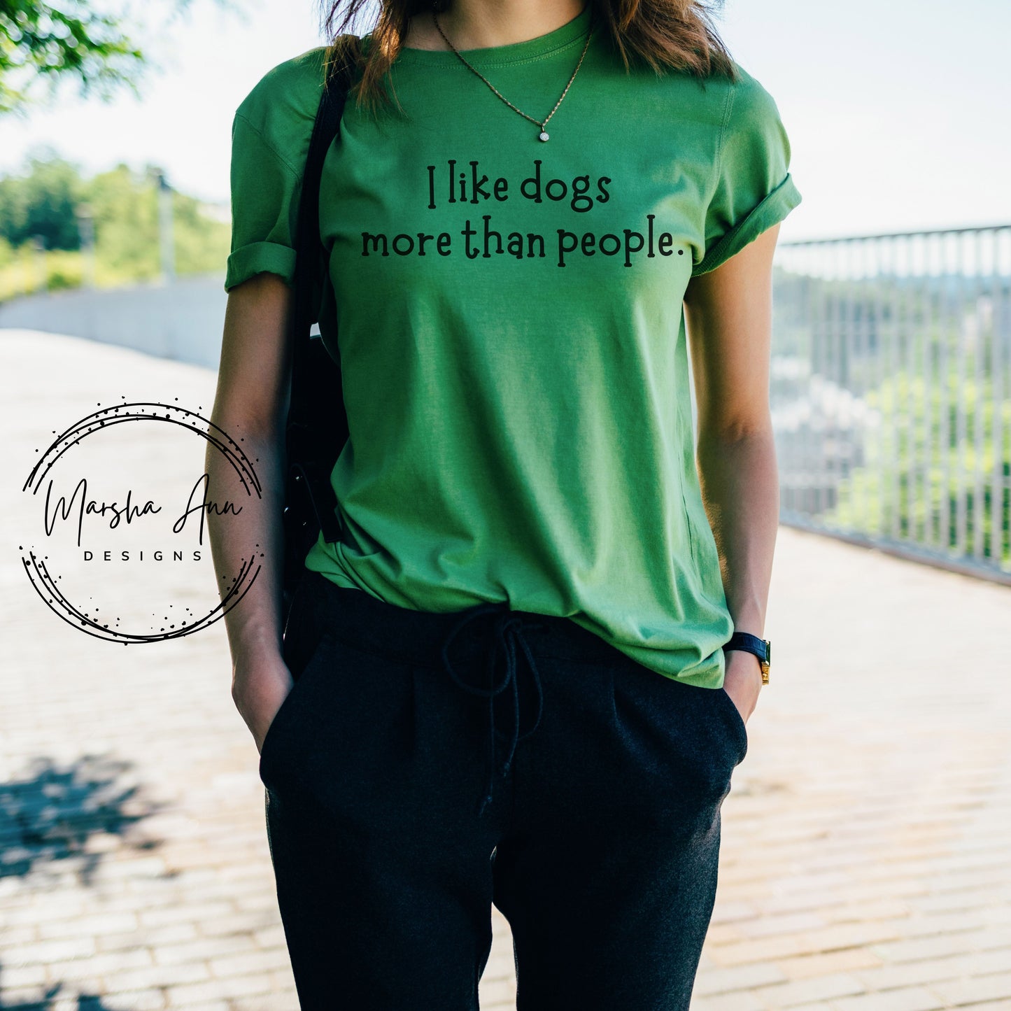 I like dogs more than people t-shirt