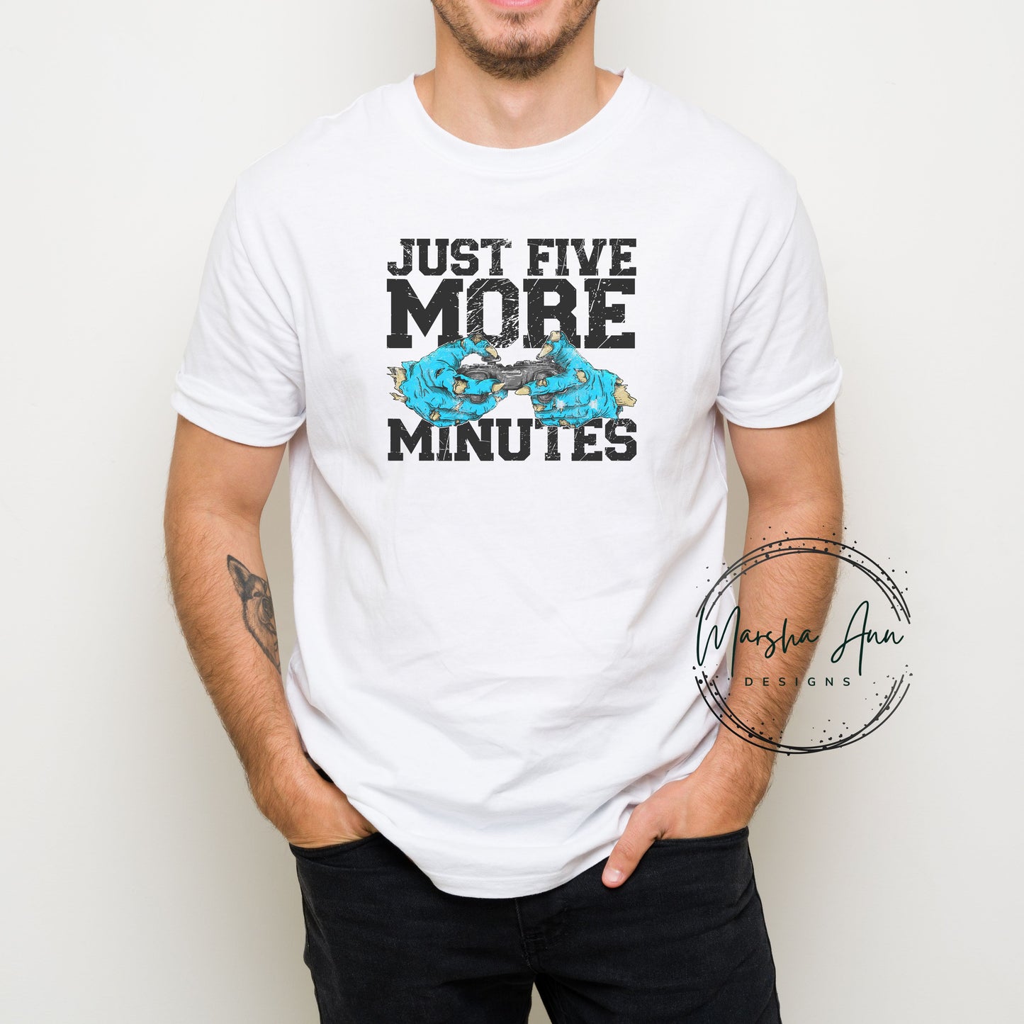 Zombie just five more minutes gamer T-shirt