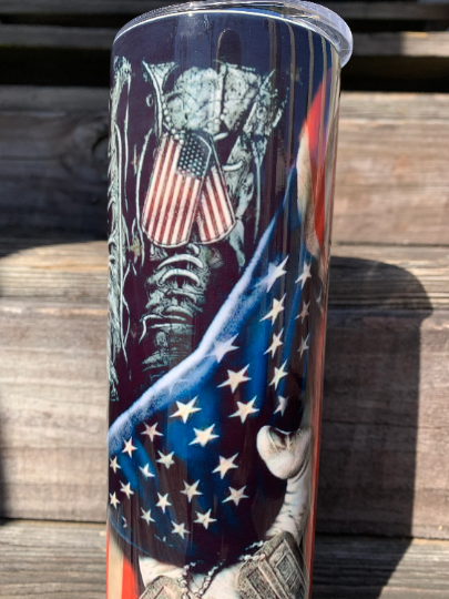 Flag Tumbler 30 oz DISCOUNTED