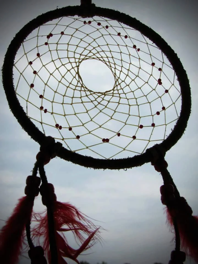 Dreamcatcher 5 inch round beaded