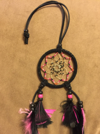 Dreamcatcher 3 inch round beaded