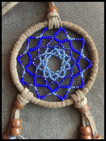 Dreamcatcher fully beaded 3 inch round