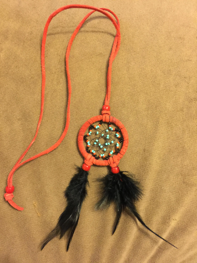 Dreamcatcher necklace 2 inch round