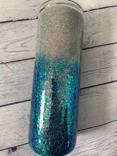 Dreamer wings glittered tumbler 20 oz