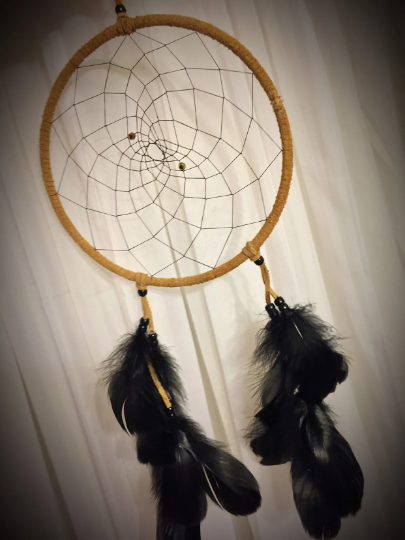 Dreamcatcher 8 inch round beaded