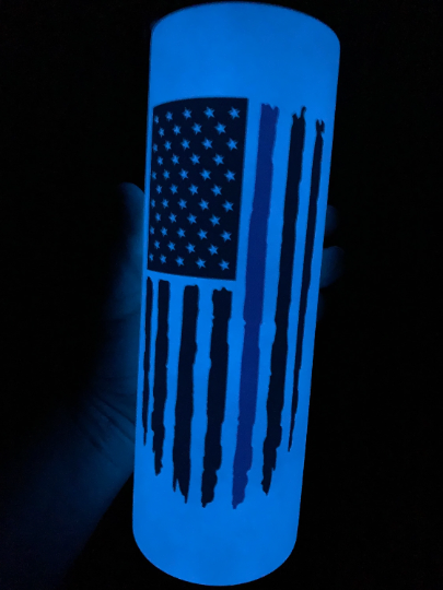 Back the blue tumbler 20 oz