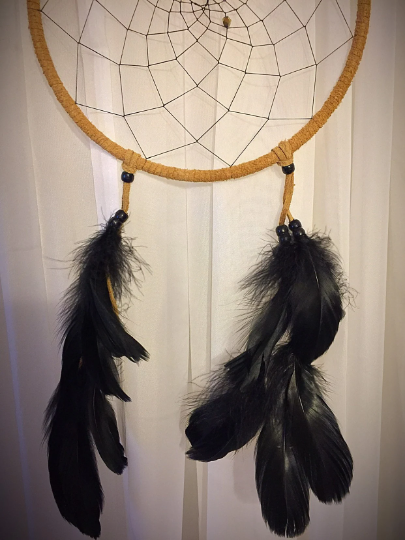 Dreamcatcher 8 inch round beaded