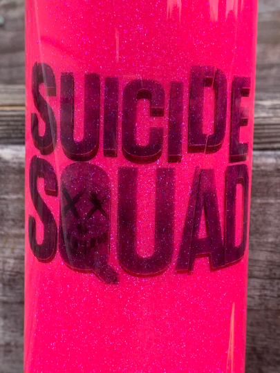 Bullet tumbler/thermos Harley Quinn Suicide Squad Glittered 32 oz – Marsha  Ann Designs