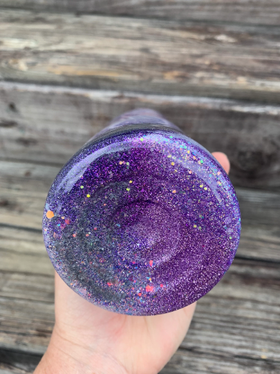 Glittered swirl tumbler 20 oz