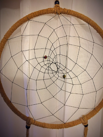 Dreamcatcher 8 inch round beaded