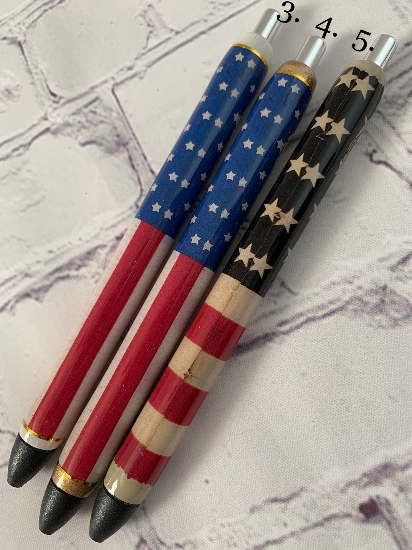 Patriotic Epoxy Refillable Gel Pens