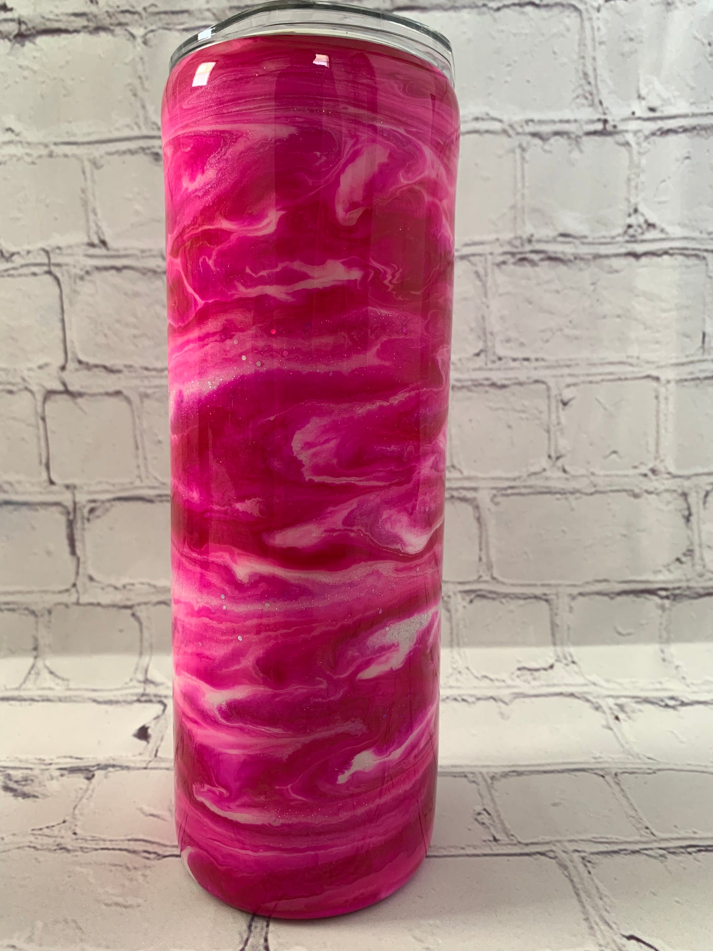 Alcohol Swirl Tumbler with glitter swirls 20 oz