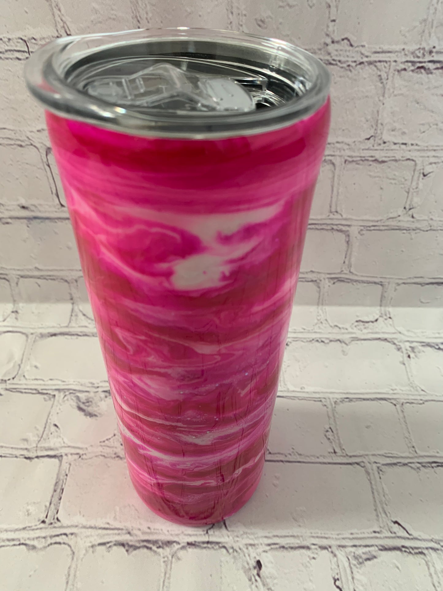 Alcohol Swirl Tumbler with glitter swirls 20 oz