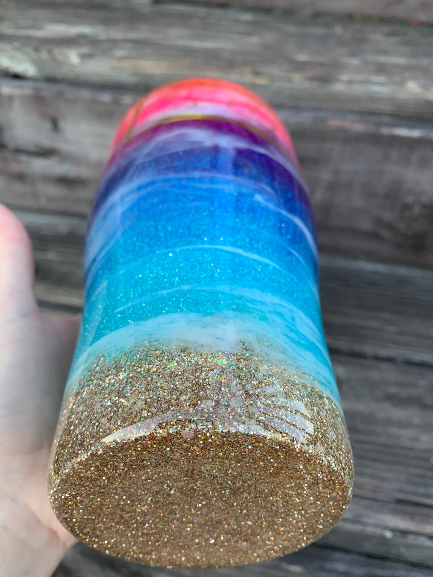 Glittered Sunset Tumbler