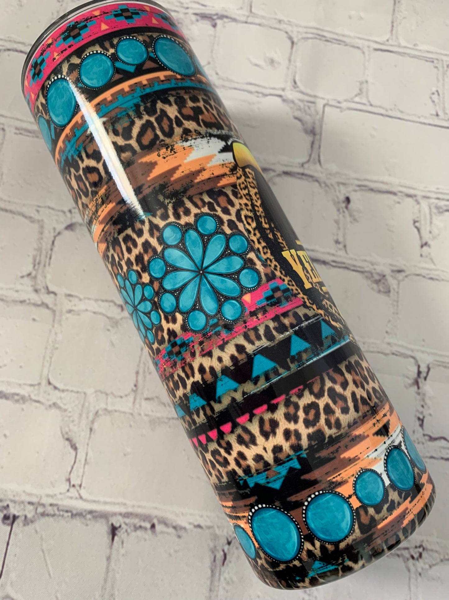 Yellowstone Leopard 20 oz Tumbler