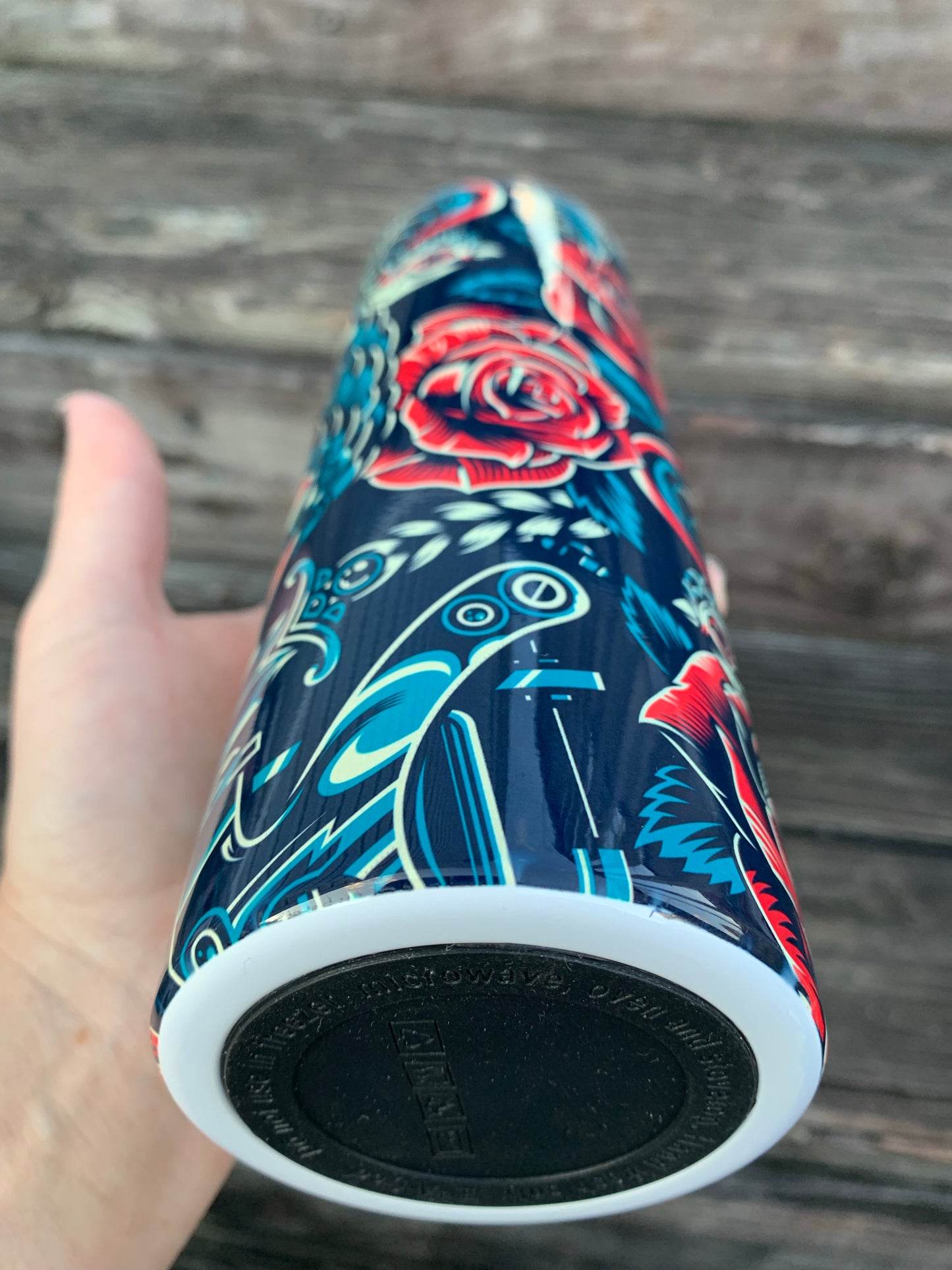 Roses Hearts Birds Tumbler